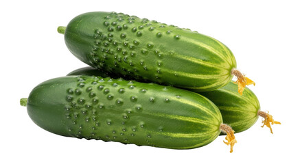 Isolated Fresh Cucumbers