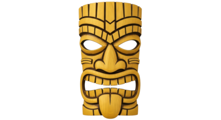 Isolated Tiki Mask