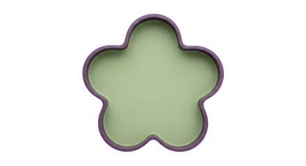 Isolated Flower Shaped Cookie Cutter