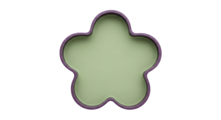 Isolated Flower Shaped Cookie Cutter