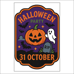 Halloween Invitation Card Design