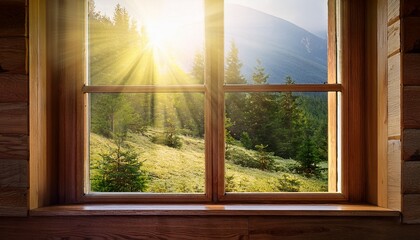 transparent light from the window