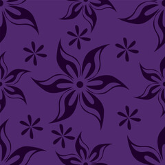 textile design with abstract flower pattern