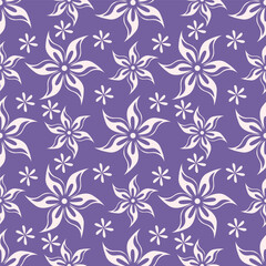 textile design with abstract flower pattern