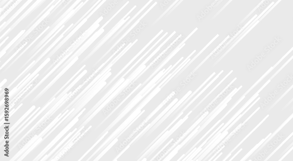 Poster abstract white grey diagonal lines motion background minimal design line pattern stripe