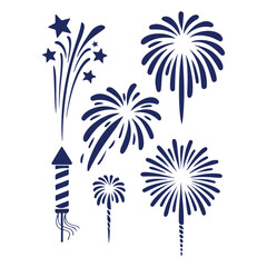 Fireworks & Rocket Vector Set