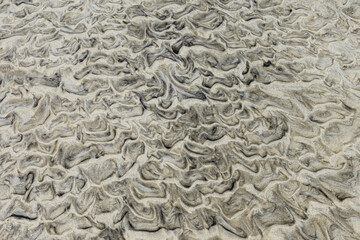 Sand ripples at the beach 
