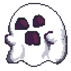 Obraz premium the pixel ghost halloween