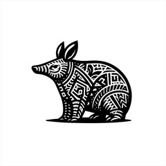 Obraz premium Aardvark isolated on white background