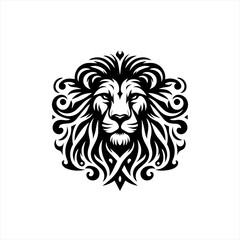 Obraz premium Lion head isolated on white background