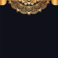 luxury ethnic golden mandala for indian wedding invitation card template design islamic arabic mandala ornament background 