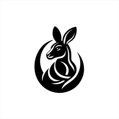 Kangaroo isolated on white background