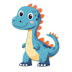 Obraz premium dinosaur, colorful dinosaur with vibrant scales walks through a dense forest, isolated on transparent background