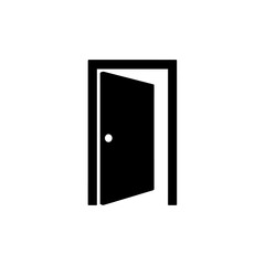 Open Door icon design. illustration isolated on white background