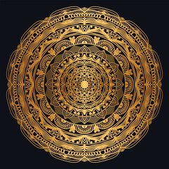 Gold Islamic Mandala And Ornament