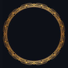  circle frame with islamic wedding frame invitation background	