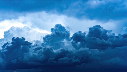 Dramatic storm clouds