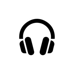 headphones symbol icon design. illustration isolated on white background