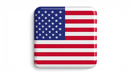 Square American flag icon (3)