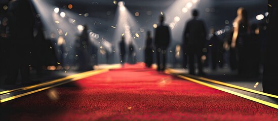 Red carpet at a glamorous event