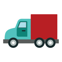 Fototapeta premium truck with trailer
