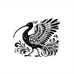 Obraz premium Ibis bird illustration