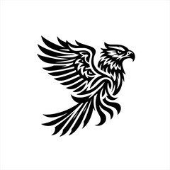 Eagle bird isolated on white background