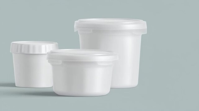 white plastic container