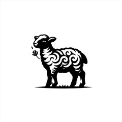 Obraz premium Ornate lamb illustration