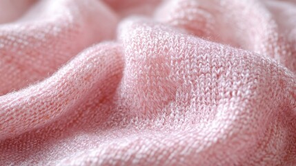 Fototapeta premium Close-up of pink fabric showcasing texture and design details.