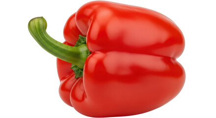 Isolated Big Red Bell Pepper