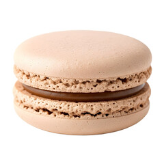 Delicate Light Brown Macaron with Caramel Filling.