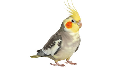 Isolated Cockatiel Bird