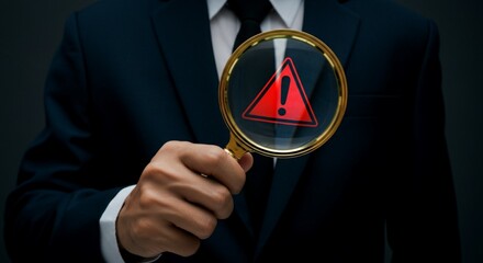 Security Alert Investigation – System Risk Warning Under Magnifying Glass.