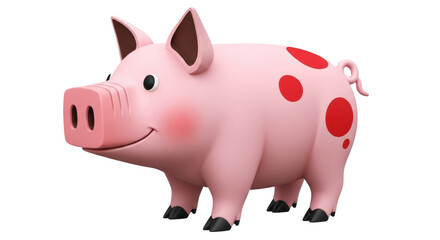 Isolated Cartoon Pig