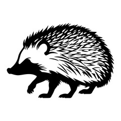 Cute Hedgehog Animal Wildlife Vector Illustration