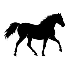 Dynamic Horse Head and Flowing Mane Vector Illustration