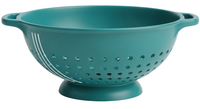 Isolated Green Colander