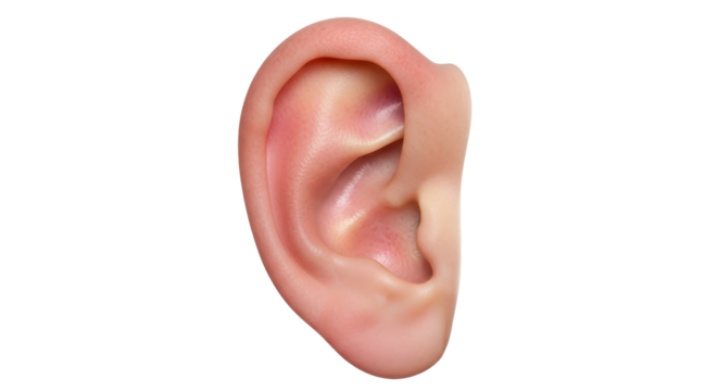 Isolated Human Ear