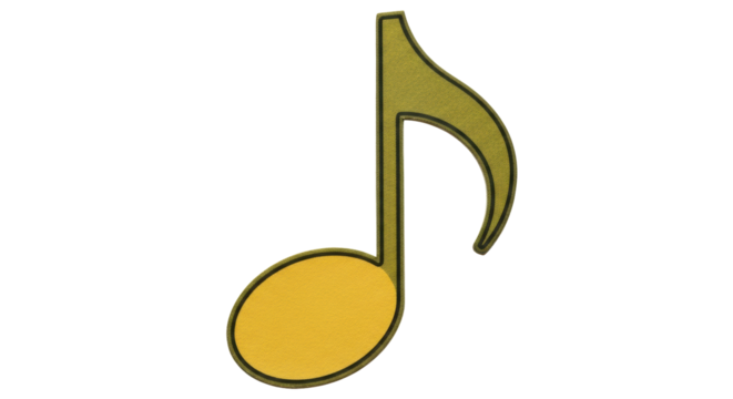 Isolated Musical Note