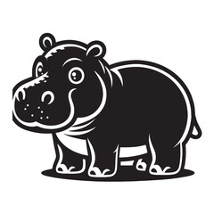 Obraz premium Hippo svg