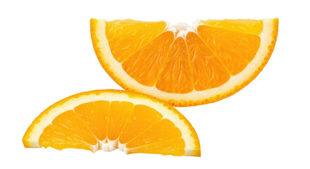 Isolated Orange Slices