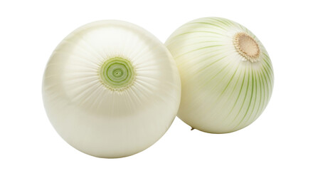 Isolated White Onions, Fresh Produce