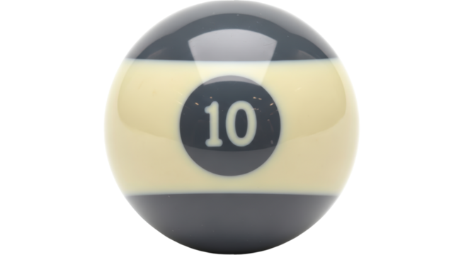 Isolated Billiard Ball Number 10