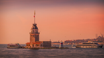 Fototapeta premium Timeless Beacon of Maiden's Tower
