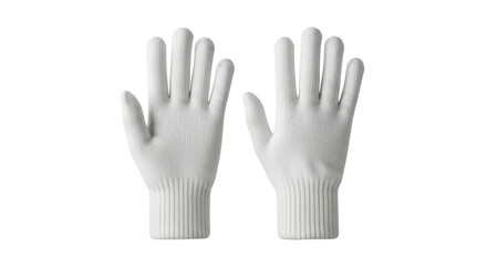 Isolated White Gloves
