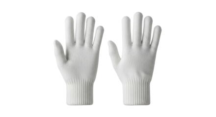 Isolated White Gloves