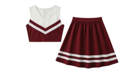 Isolated Cheerleader Outfit