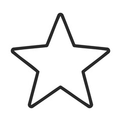 Obraz premium Simple outline of a five-pointed star