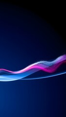 Abstract Dynamic Wave of Light and Color - Modern Technology and Futuristic Design